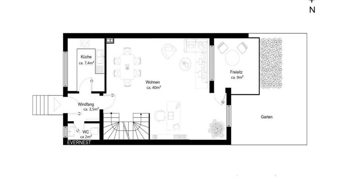 Reihenmittelhaus Weinheim - 4 Zimmer, 109 m&sup2;, 430.000&euro; | Angebot:25566341
