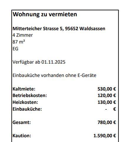 4 Raum Wohnung