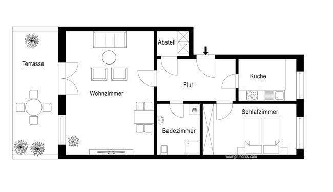 Etagenwohnung Dummerstorf Prisannewitz - 2 Zimmer, 74 m&sup2;, 100.000&euro; | Angebot:25669785