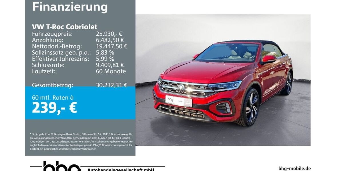 VW T-Roc 65.128 km 25.930 &euro; Reutlingen 72770
