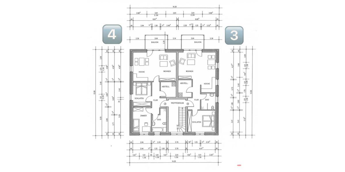Etagenwohnung Großenaspe - 3 Zimmer, 82 m&sup2;, 1.462&euro; | Angebot:26688695