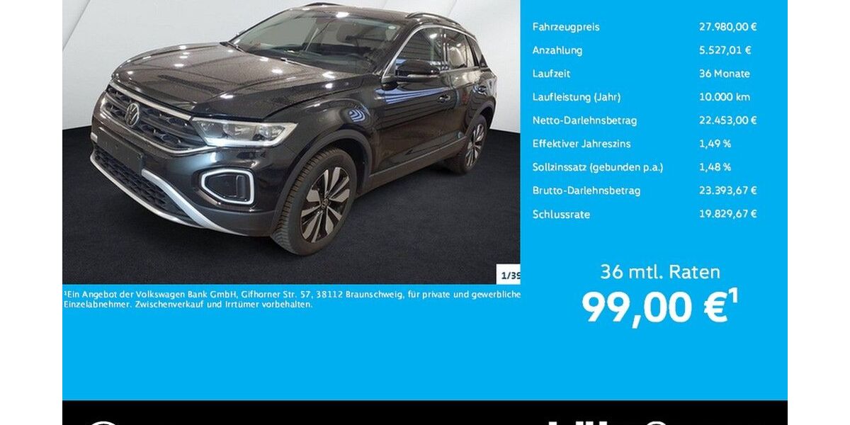 VW T-Roc 18.385 km 28.280 &euro; Trier 54292