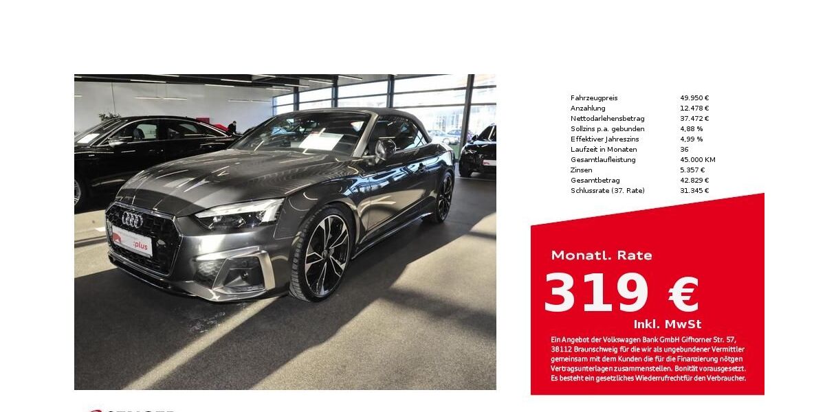 Audi A5 30.400 km 49.880 &euro; Lübeck 23556