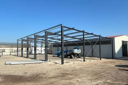 Neubau-Gewerbehalle im Gewerbegebiet 