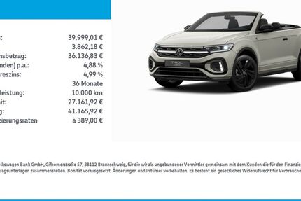 VW T-Roc 10.185 km 39.599 &euro; Leinefelde-Worbis/DE 37327