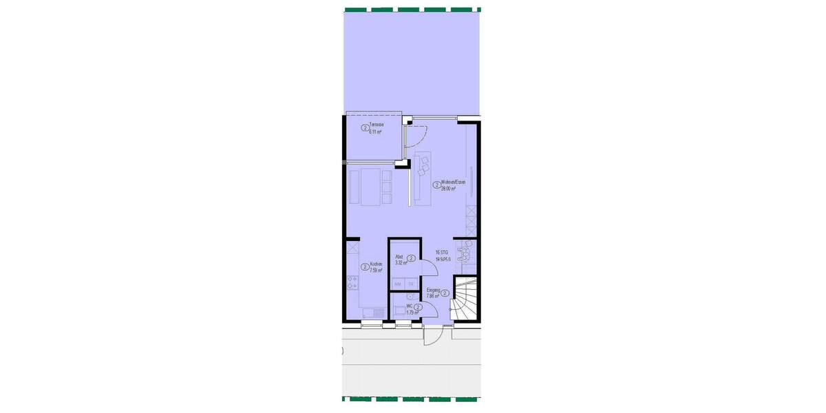 Reihenmittelhaus Borken Weseke - 4 Zimmer, 101 m&sup2;, 396.900&euro; | Angebot:25707867