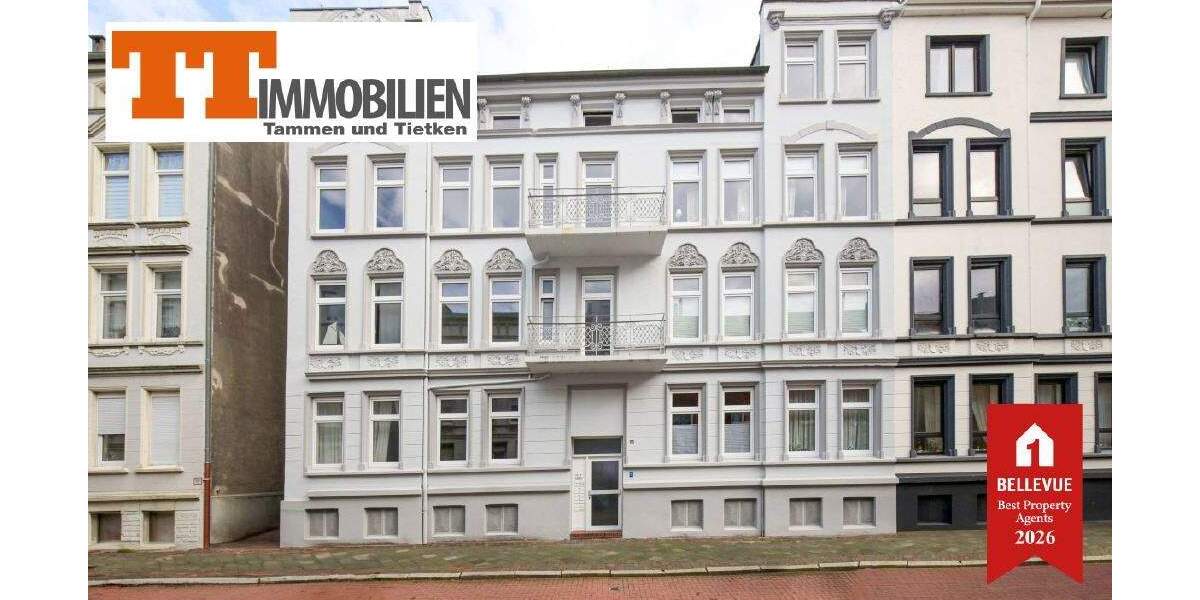 Etagenwohnung Wilhelmshaven-Heppens Heppens - 4 Zimmer, 91 m&sup2;, 149.000&euro; | Angebot:25776291