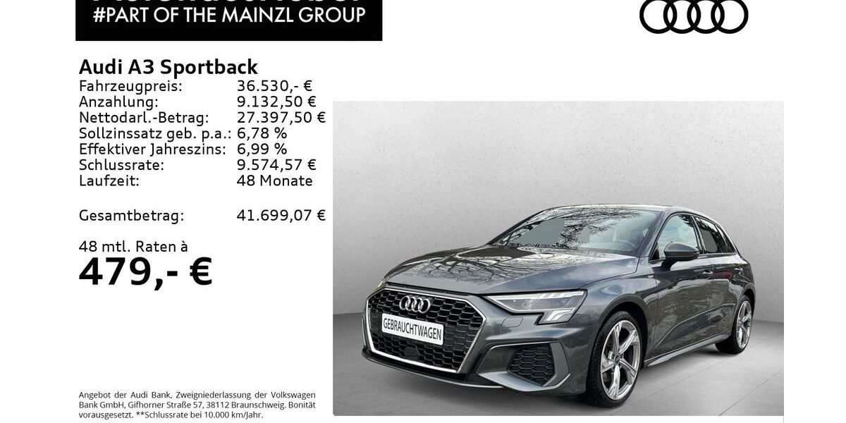 Audi A3 31.736 km 36.530 &euro; Bad Reichenhall 83435