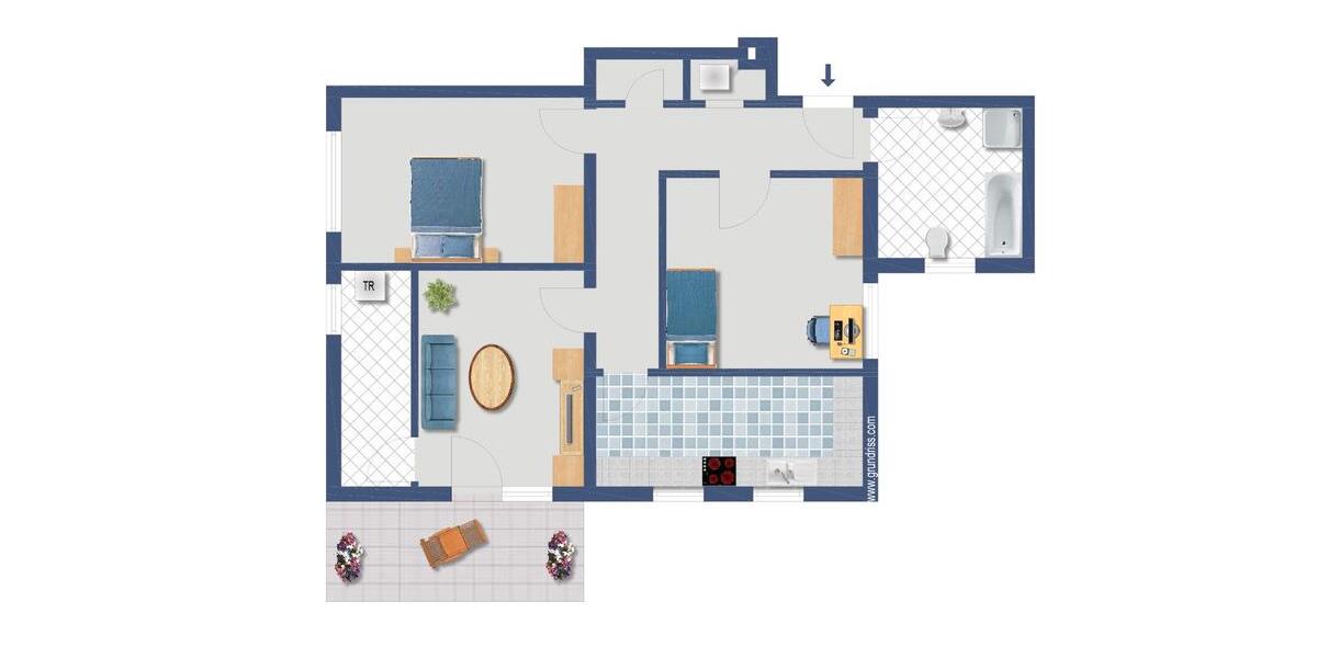 Etagenwohnung Dillenburg - 3.5 Zimmer, 87 m&sup2;, 820&euro; | Angebot:26283679