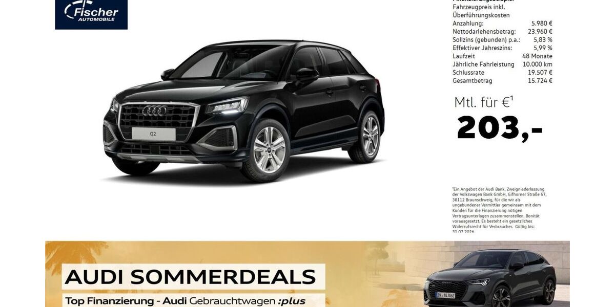 Audi Q2 6.812 km 29.940 &euro; Neumarkt 92318