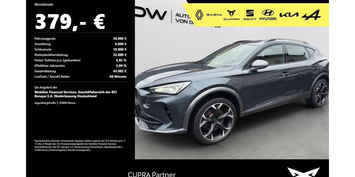Cupra Formentor 17.900 km 37.980 &euro; Mosbach 74821