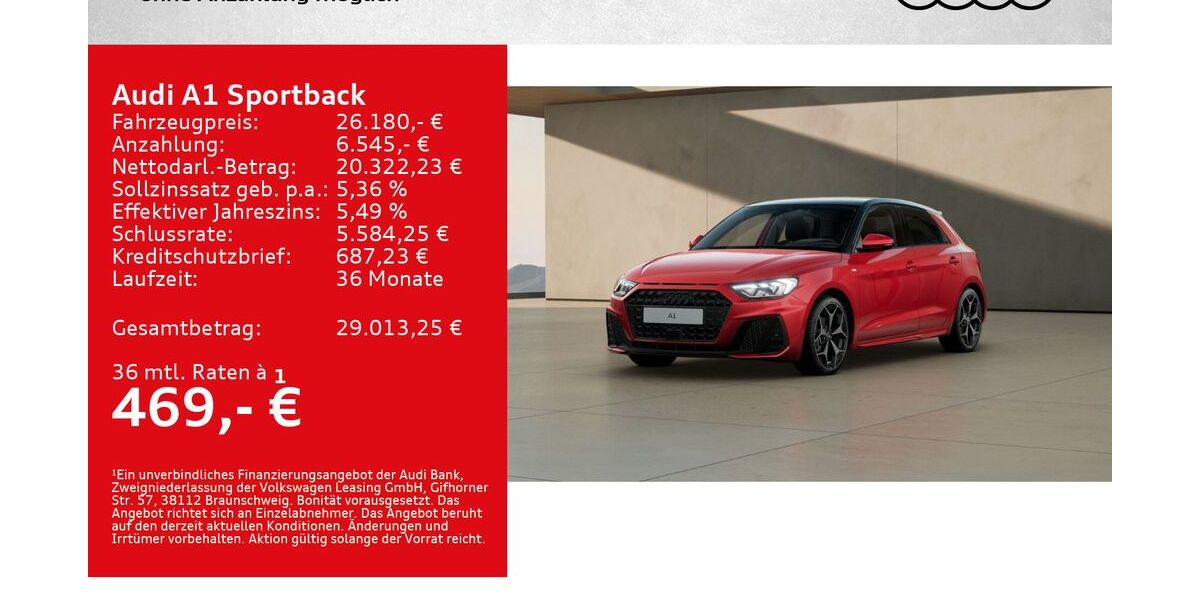 Audi A1 25.500 km 25.880 &euro; Würzburg 97076