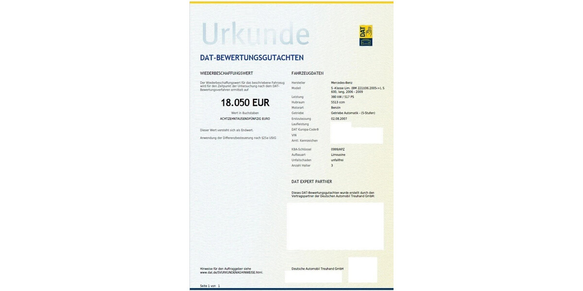 Mercedes-Benz S-Klasse 303.000 km 18.900 &euro; Büchen 21514