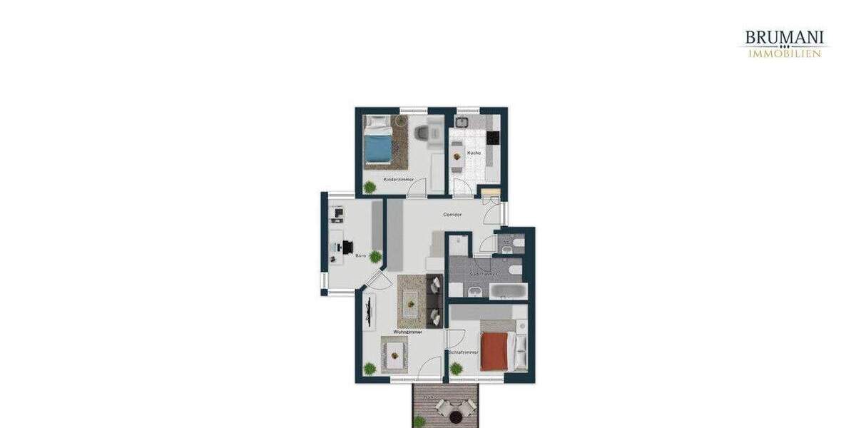 Etagenwohnung Freiburg im Breisgau Littenweiler - 3 Zimmer, 73 m&sup2;, 357.000&euro; | Angebot:25601164