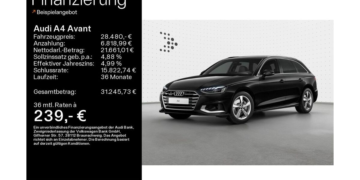 Audi A4 82.500 km 27.980 &euro; Sand am Main 97522