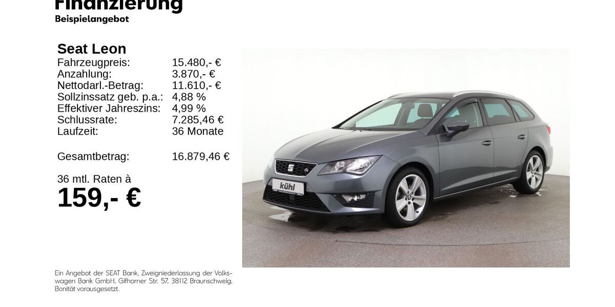 Seat Leon 77.210 km 15.280 € Gifhorn 38518