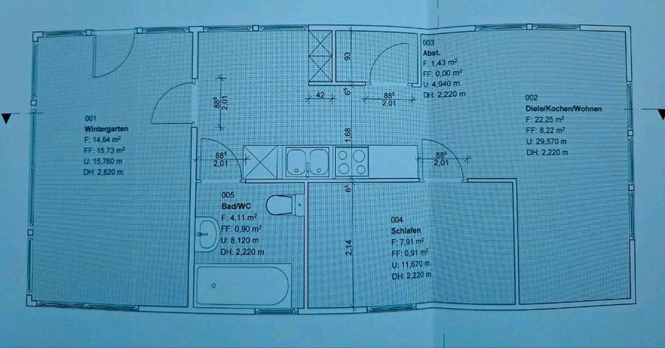 Bungalow Berlin Treptow-Köpenick - 2.5 Zimmer, 55 m&sup2;, 1.400&euro; | Angebot:25365578