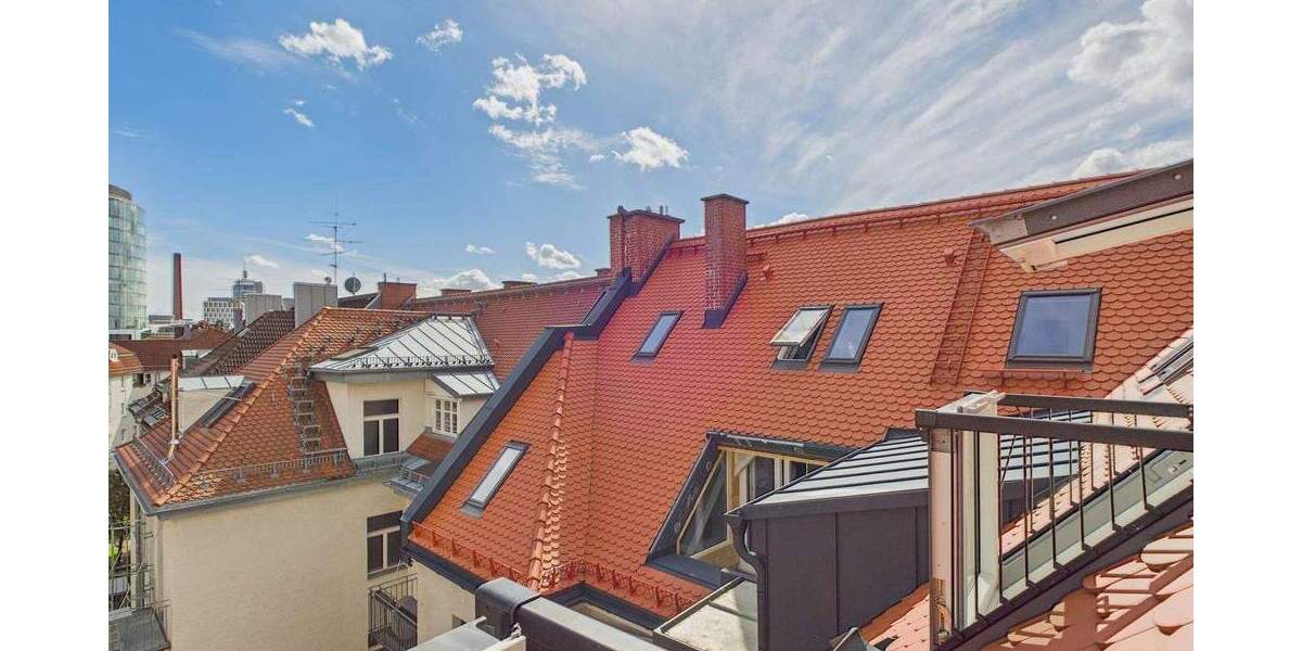 Neubau ROOFTOP Loft im Denkmal | Sonder-AfA | Mit Turm-Blick, Galerie & Südterrasse in Neuhausen 5 zimmer