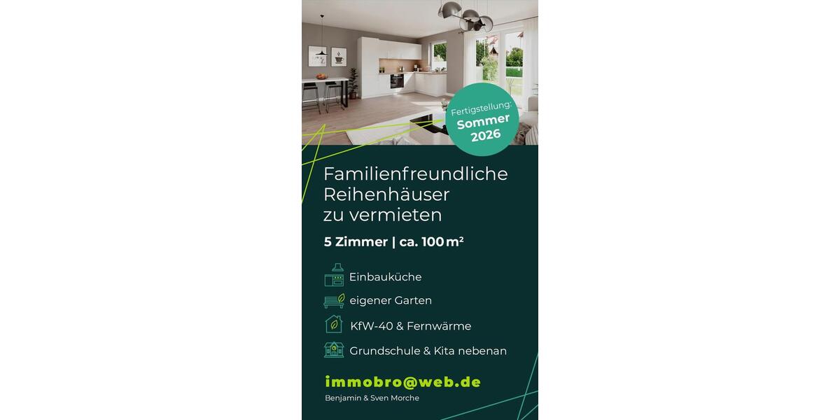 Reihenhaus Munster - 5 Zimmer, 98 m&sup2;, 1.490&euro; | Angebot:25281354