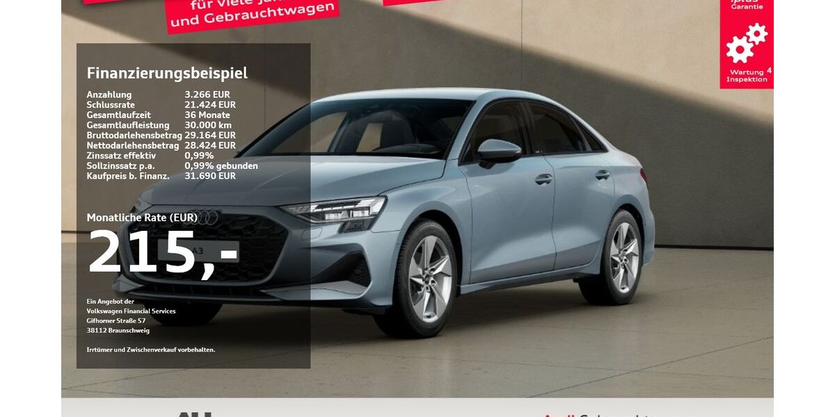 Audi A3 12.331 km 31.690 &euro; Goslar 38644