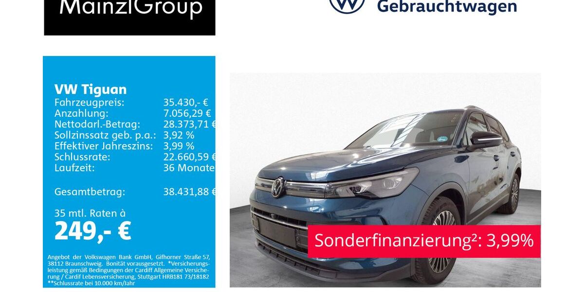 VW Tiguan 9.000 km 35.430 &euro; Feldkirchen/Westerham 83620