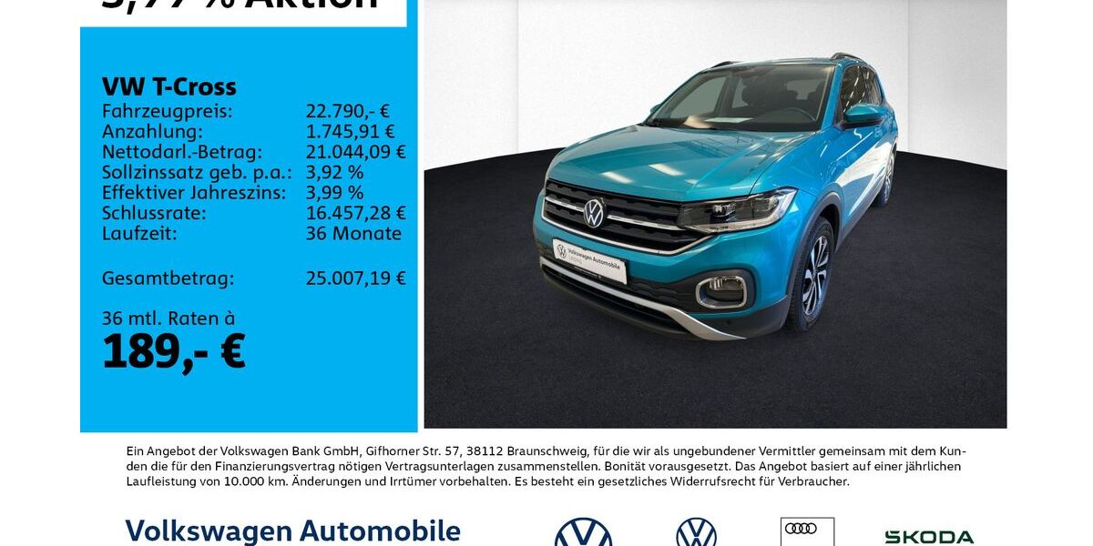 VW T-Cross 22.049 km 22.790 &euro; Leipzig 04178