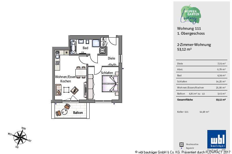 Etagenwohnung Landsberg am Lech Landsberg - 2 Zimmer, 53 m&sup2;, 424.700&euro; | Angebot:26798560