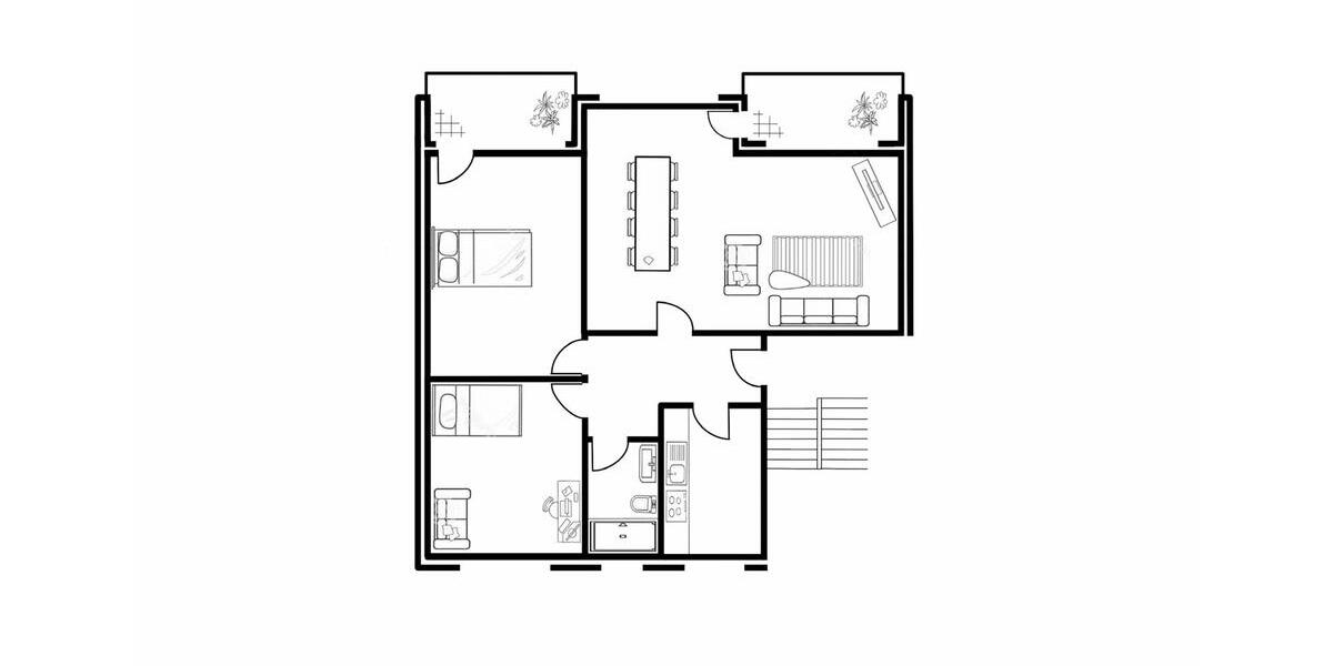 Etagenwohnung Bad Bevensen - 3 Zimmer, 88 m&sup2;, 900&euro; | Angebot:26236395
