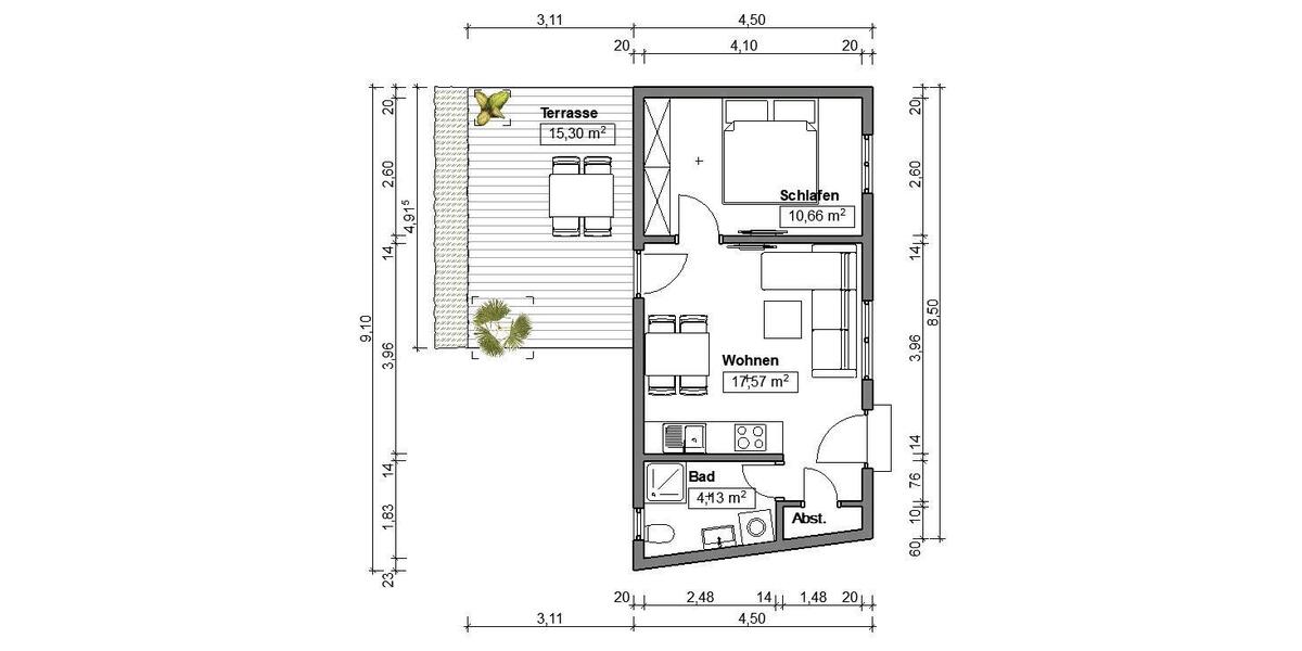 Ferienimmobilie Mühlhausen (Thüringen) - 45&euro; | Angebot:25416704