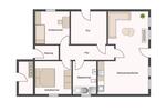 Erdgeschoßwohnung Drochtersen - 3 Zimmer, 77 m&sup2;, 809&euro; | Angebot:25268860
