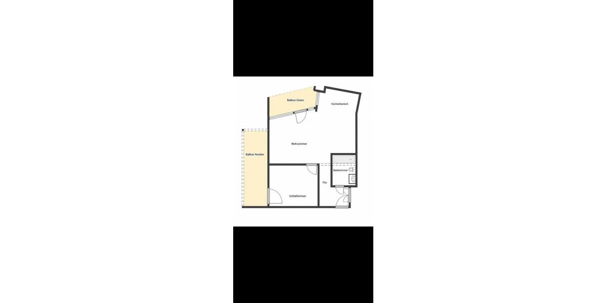 Etagenwohnung Augsburg Bergheim - 2 Zimmer, 50 m&sup2;, 235.000&euro; | Angebot:27289575