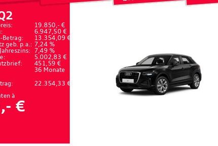 Audi Q2 34.025 km 19.850 &euro; Frankfurt am Main 60314