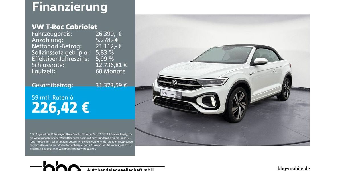 VW T-Roc 56.719 km 26.390 &euro; Balingen 72336