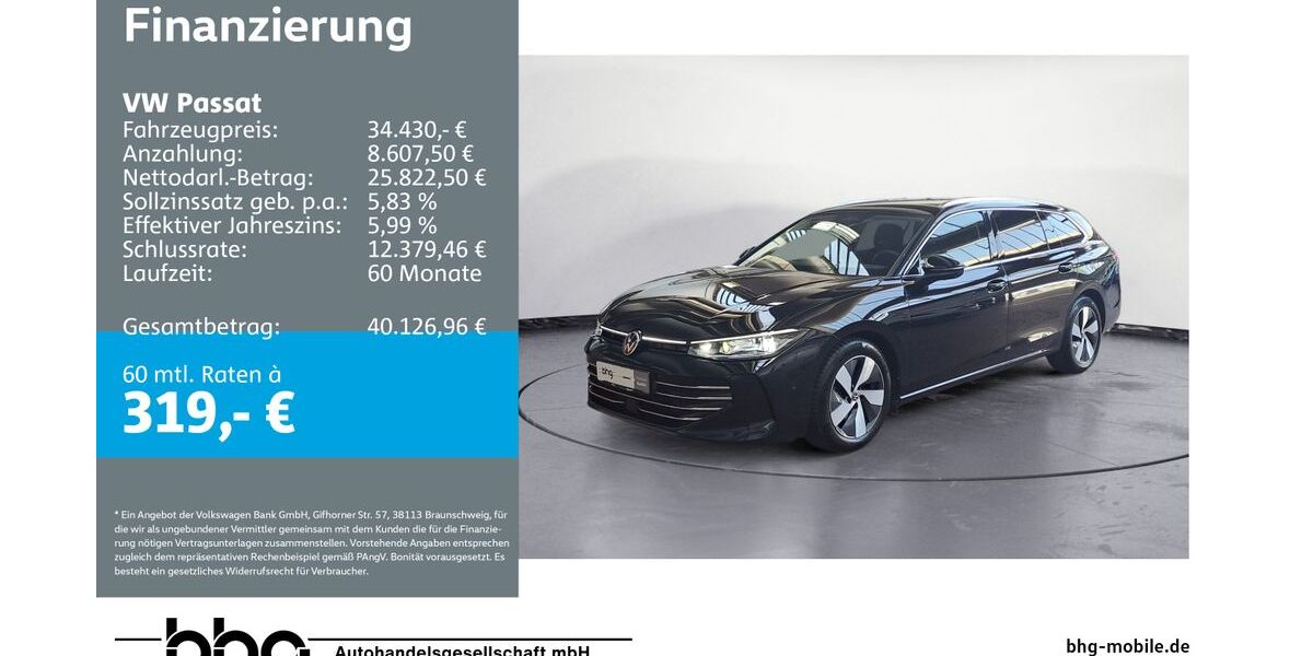 VW Passat 25.987 km 34.430 &euro; Ettlingen 76275