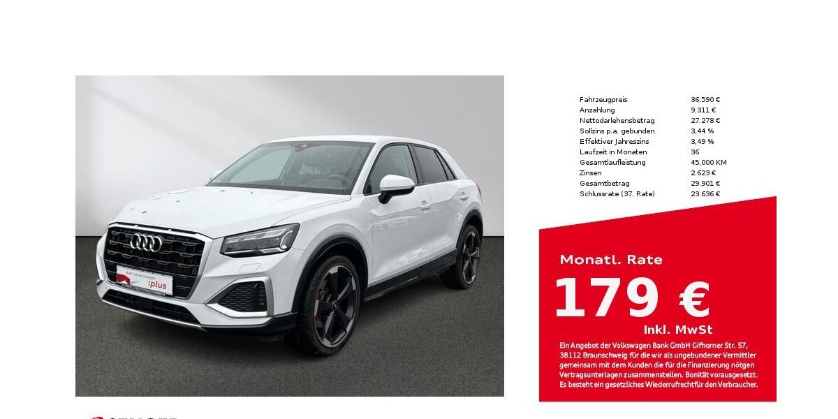 Audi Q2 7.079 km 36.590 € Bielefeld 33609