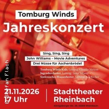 Jahreskonzert der Tomburg Winds 21.11.2026 Stadttheater Rheinbach