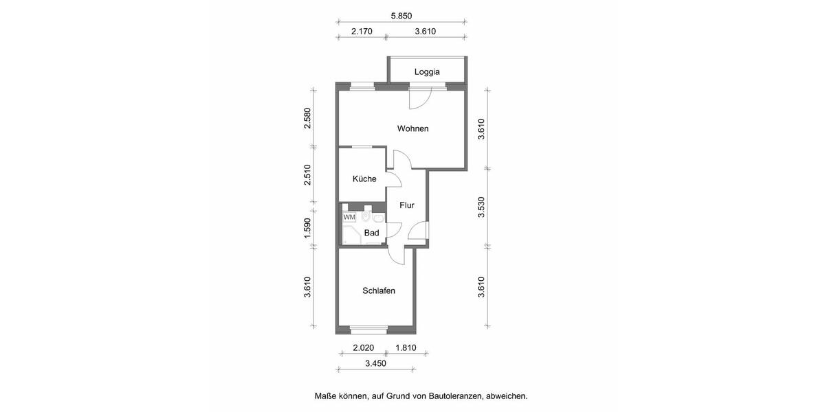 Erdgeschoßwohnung Zwickau Neuplanitz - 2 Zimmer, 50 m&sup2;, 325&euro; | Angebot:23250793