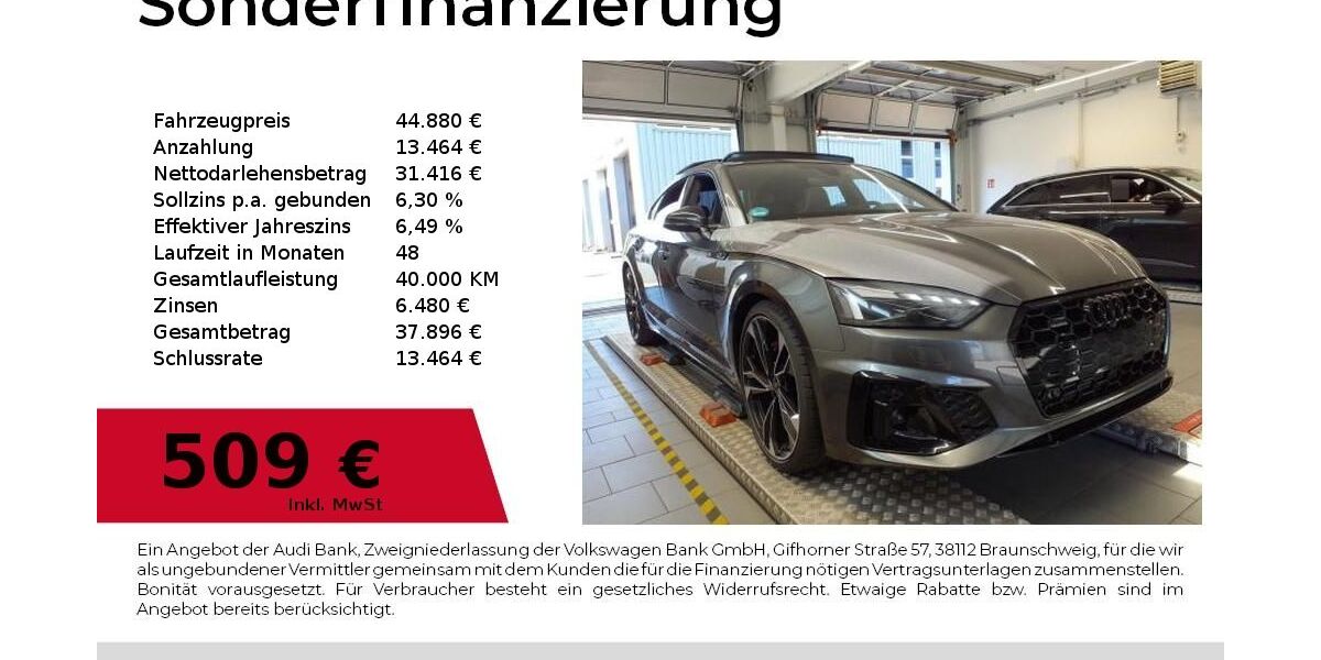Audi A5 34.900 km 44.880 &euro; Nürnberg 90411