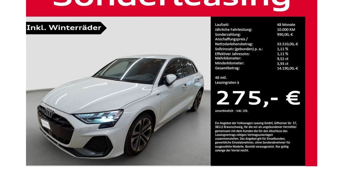 Audi A3 9.845 km 33.510 &euro; Halle (Saale) 06110