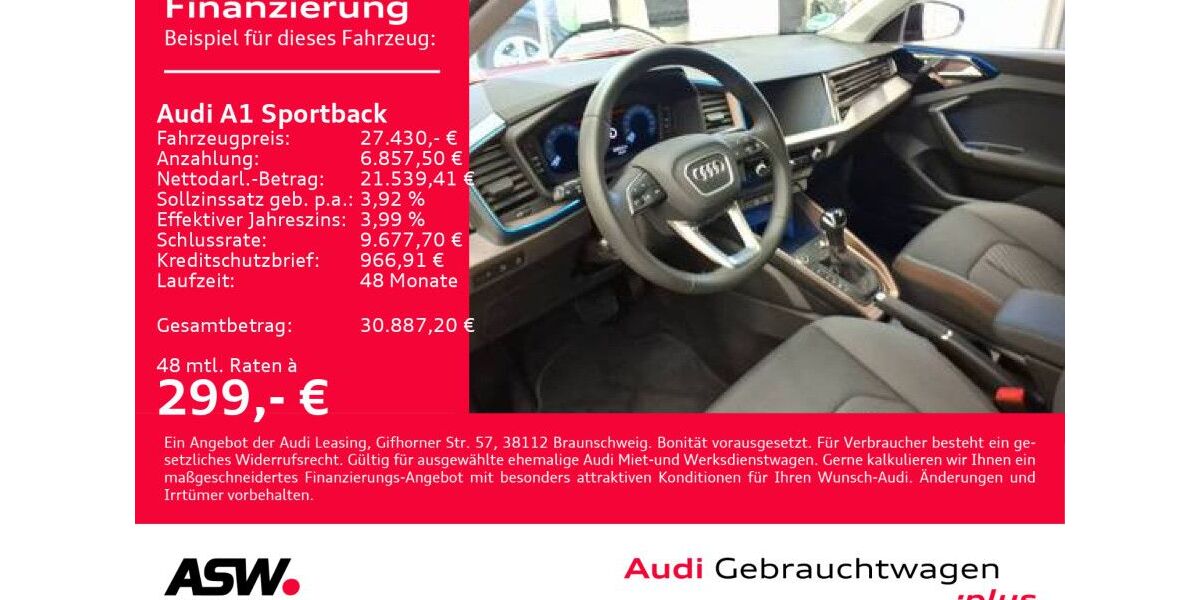 Audi A1 2.800 km 27.430 &euro; Heilbronn 74074