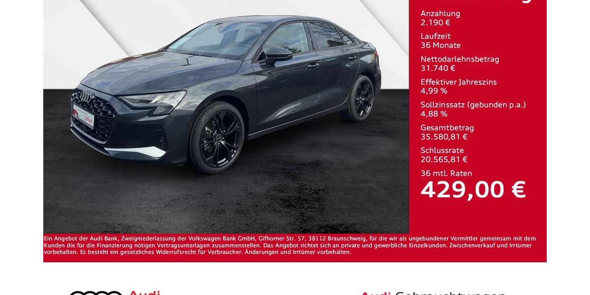 Audi A3 35.000 km 33.930 &euro; Giessen 35394