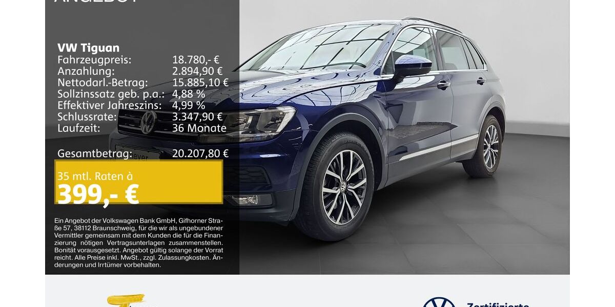 VW Tiguan 29.294 km 17.860 &euro; Lüdenscheid 58507