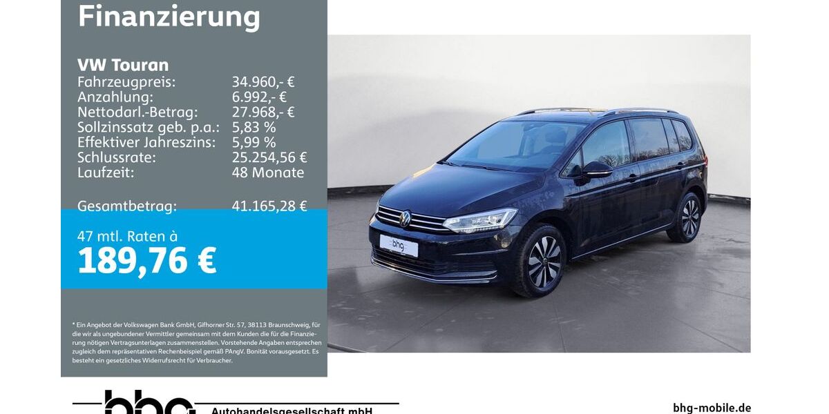 VW Touran 25.928 km 34.960 &euro; Durmersheim 76448