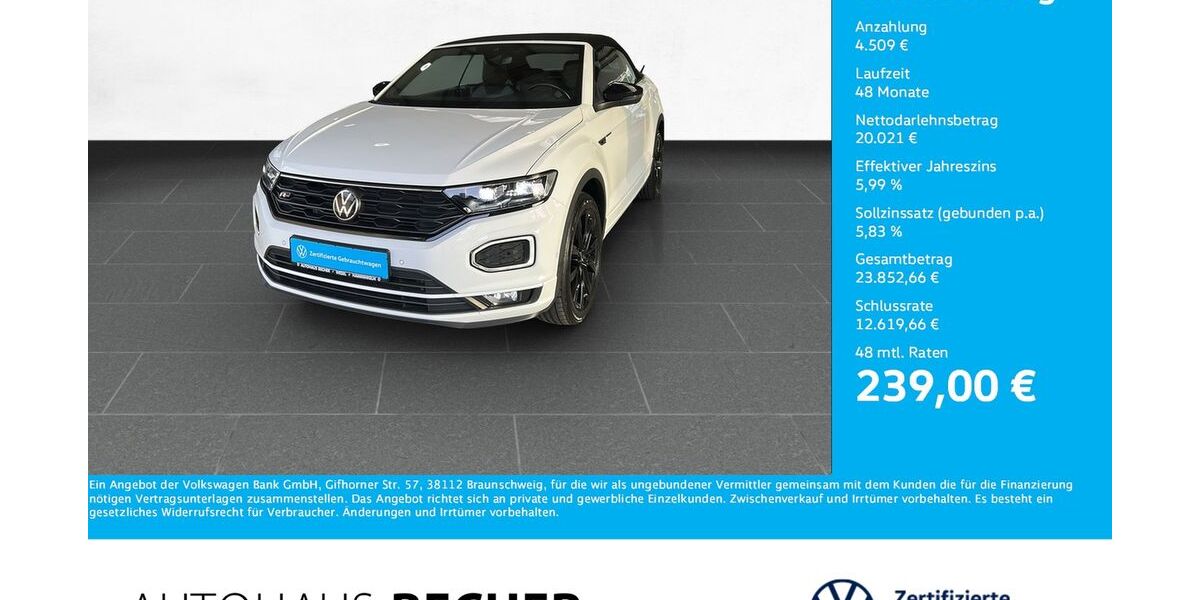 VW T-Roc 70.991 km 24.530 &euro; Wesel 46485