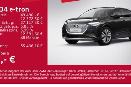 Audi Q4 e-tron 7.978 km 48.880 &euro; Gersthofen 86368
