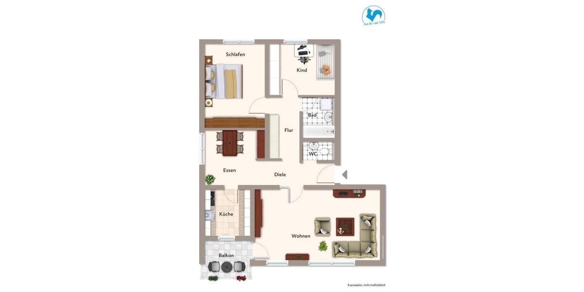 Etagenwohnung Biberach an der Riß - 3.5 Zimmer, 81 m&sup2;, 1.050&euro; | Angebot:26631986