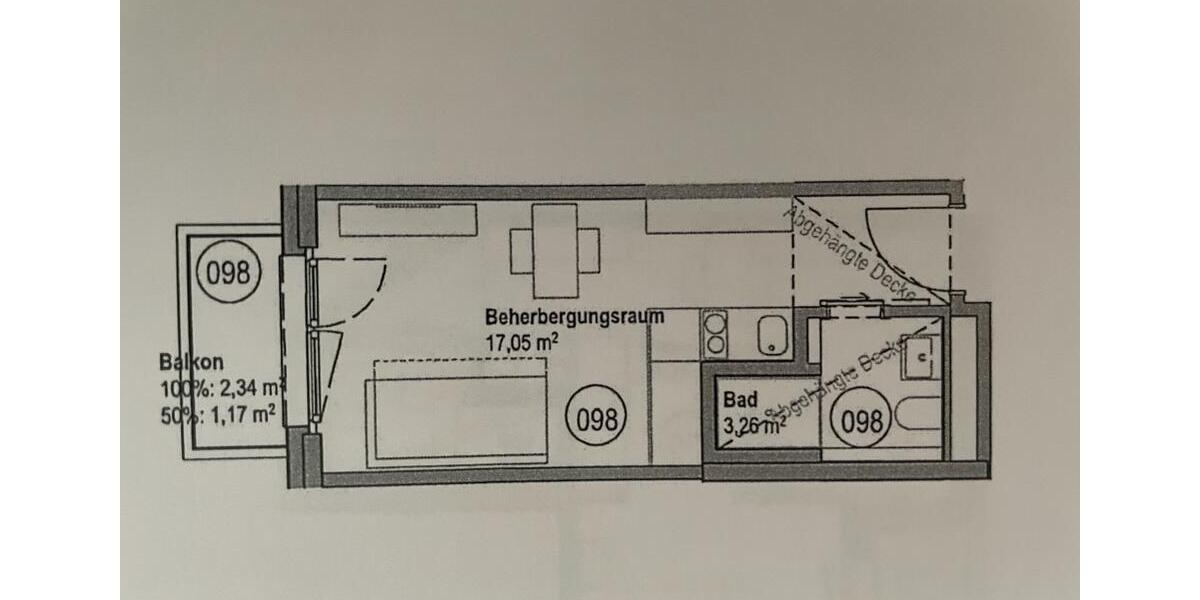 Etagenwohnung Frankfurt am Main Gallus - 1 Zimmer, 22 m&sup2;, 212.000&euro; | Angebot:27247117