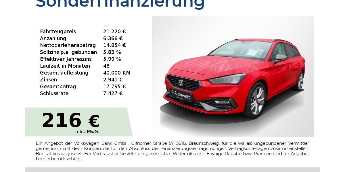 Seat Leon 72.750 km 20.770 &euro; Nürnberg 90431