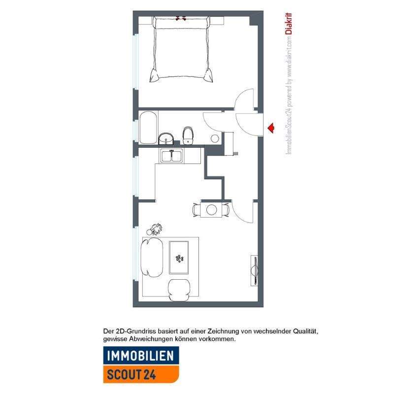 Willkommen Zuhause - charmante Wohnung sucht neue Mieter 2 zimmer