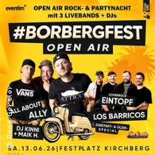 Borbergfest Open Air 2026 - Die Open Air Rock- & Partynacht 13.06.2026 Festplatz Kirchberg